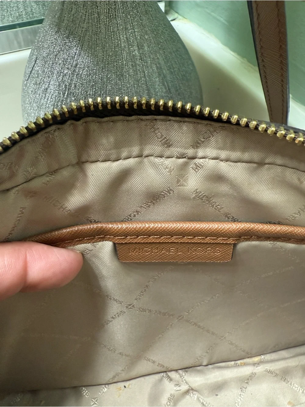 Michael Kors Brown/Cognac Logo Crossbody Bag